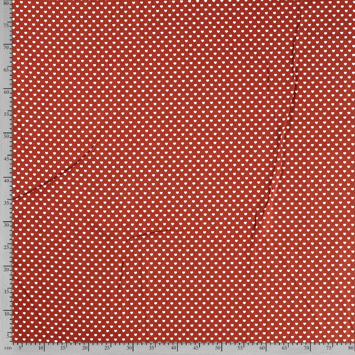 Tissu Popeline Coton Imprimé Cœur - 056