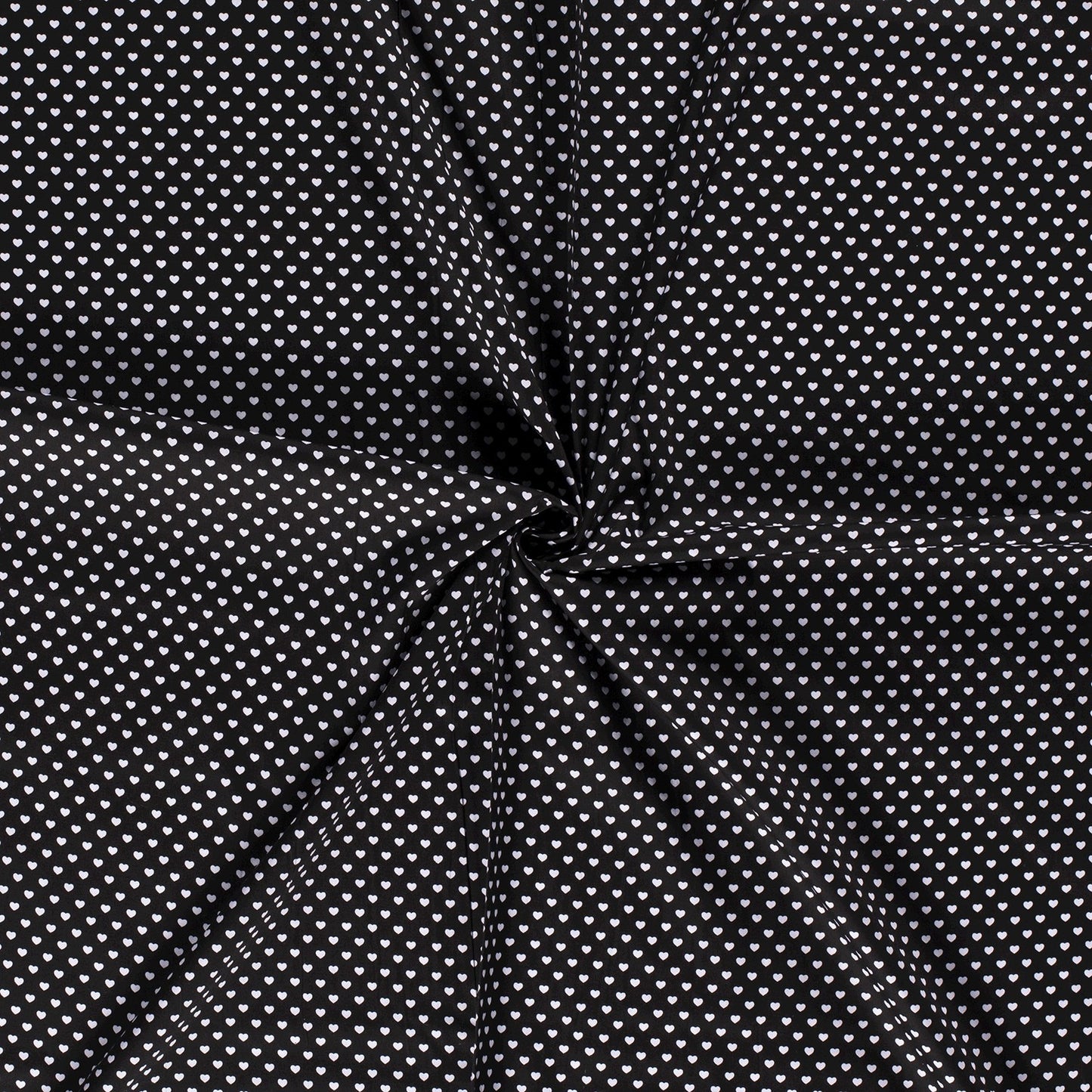Tissu Popeline Coton Imprimé Cœur - 069