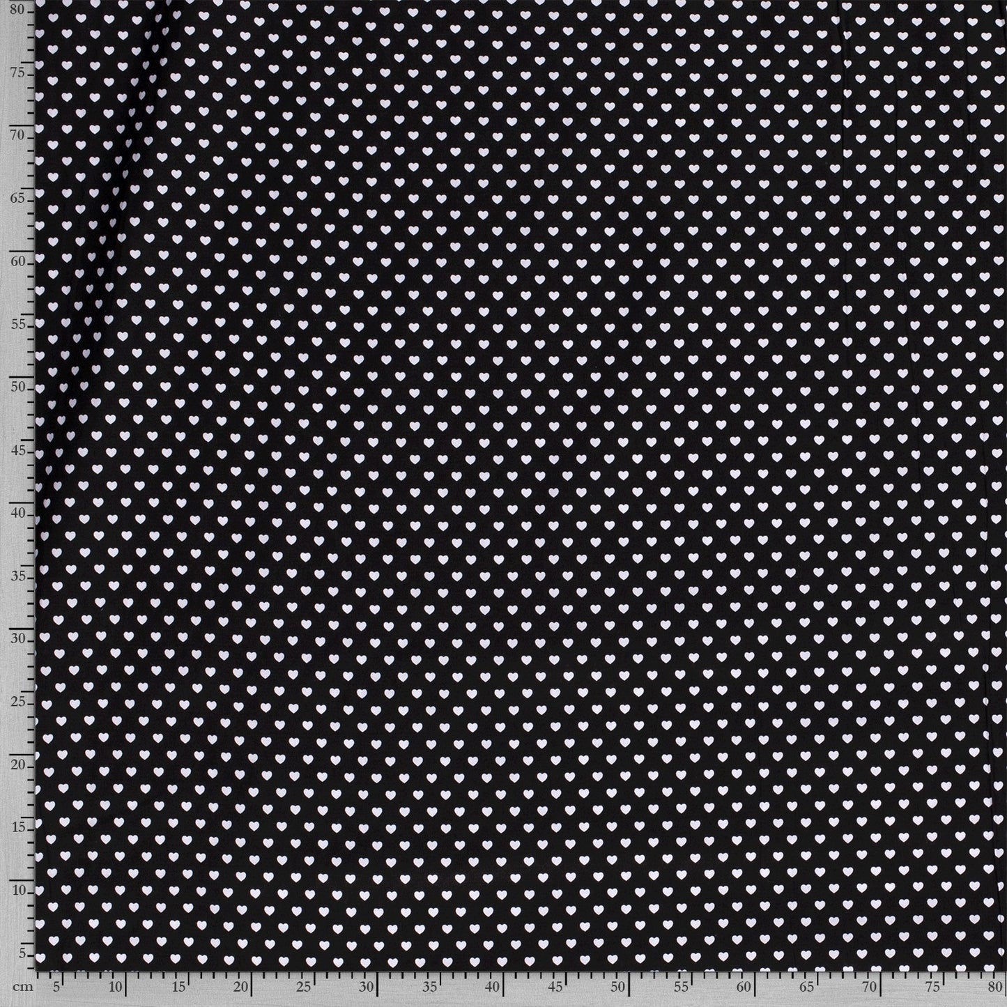 Tissu Popeline Coton Imprimé Cœur - 069