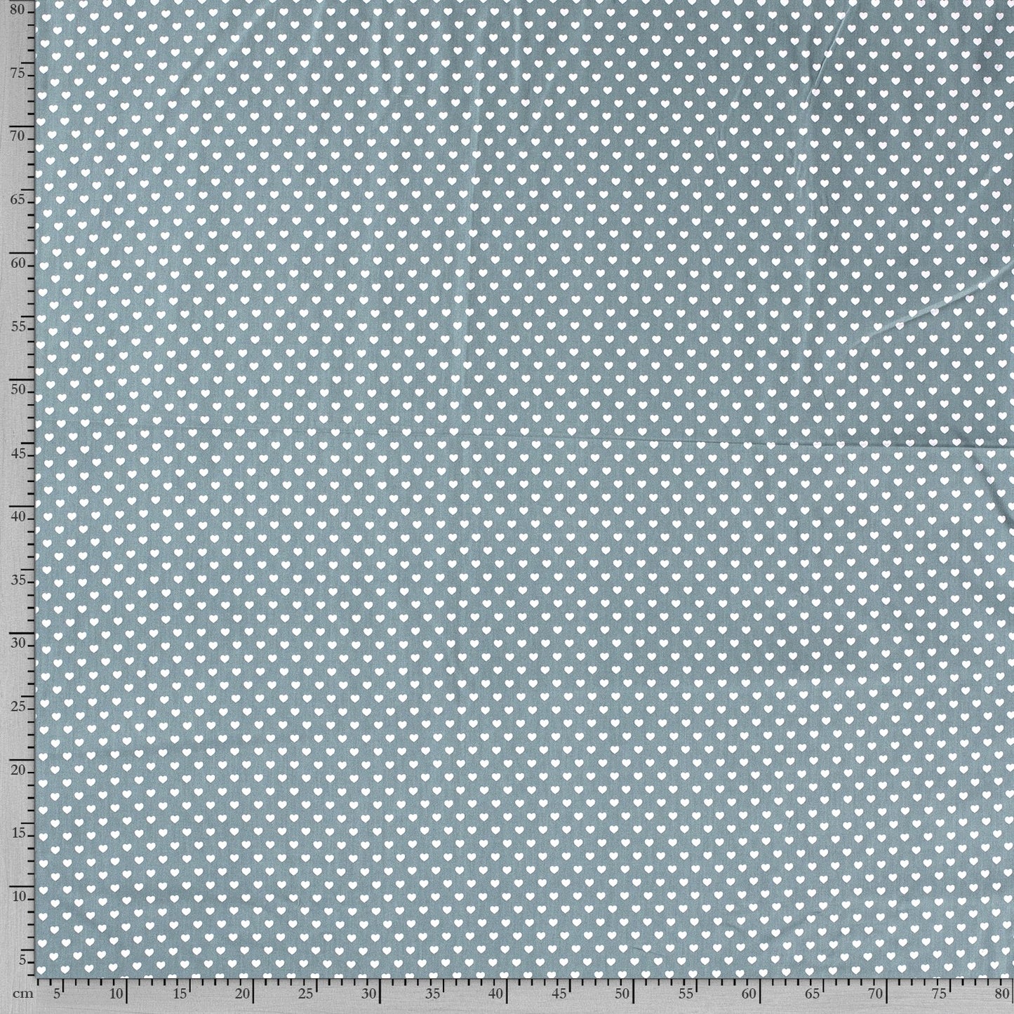 Tissu Popeline Coton Imprimé Cœur - 122