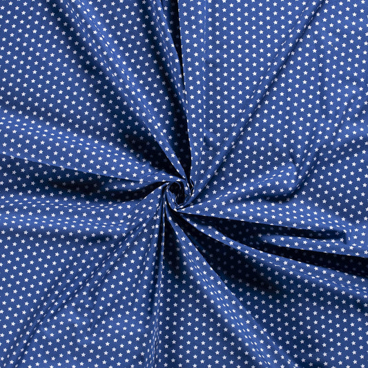 Tissu Popeline Coton Imprimé Etoile - 005