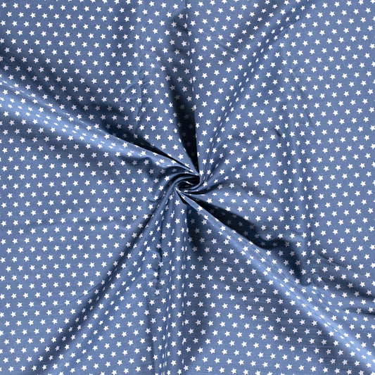 Tissu Popeline Coton Imprimé Etoile - 006