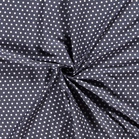 Tissu Popeline Coton Imprimé Etoile - 007