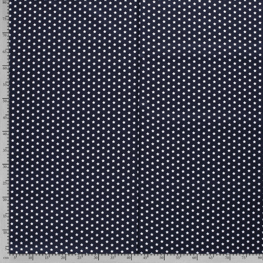 Tissu Popeline Coton Imprimé Etoile - 008