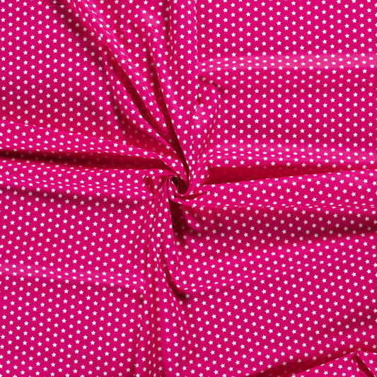 Tissu Popeline Coton Imprimé Etoile - 017