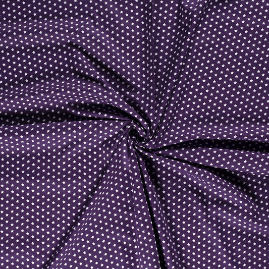 Tissu Popeline Coton Imprimé Etoile - 045
