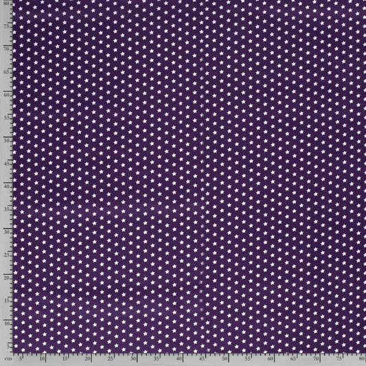 Tissu Popeline Coton Imprimé Etoile - 045
