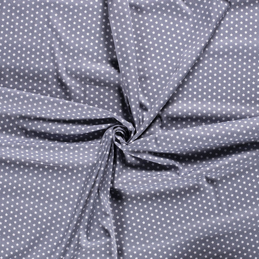 Tissu Popeline Coton Imprimé Etoile - 061