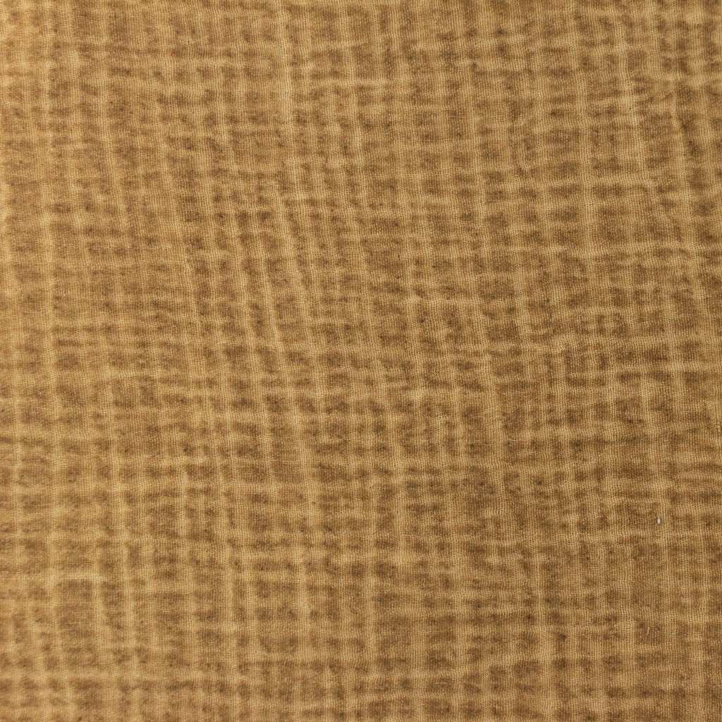 Tissu Double Gaze Dirty Wash - Camel
