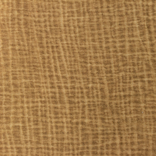 Tissu Double Gaze Dirty Wash - Camel