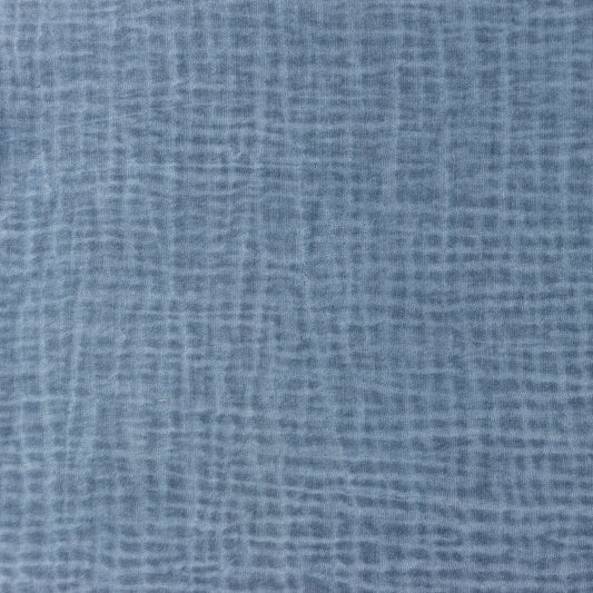 Tissu Double Gaze Dirty Wash - Jeans