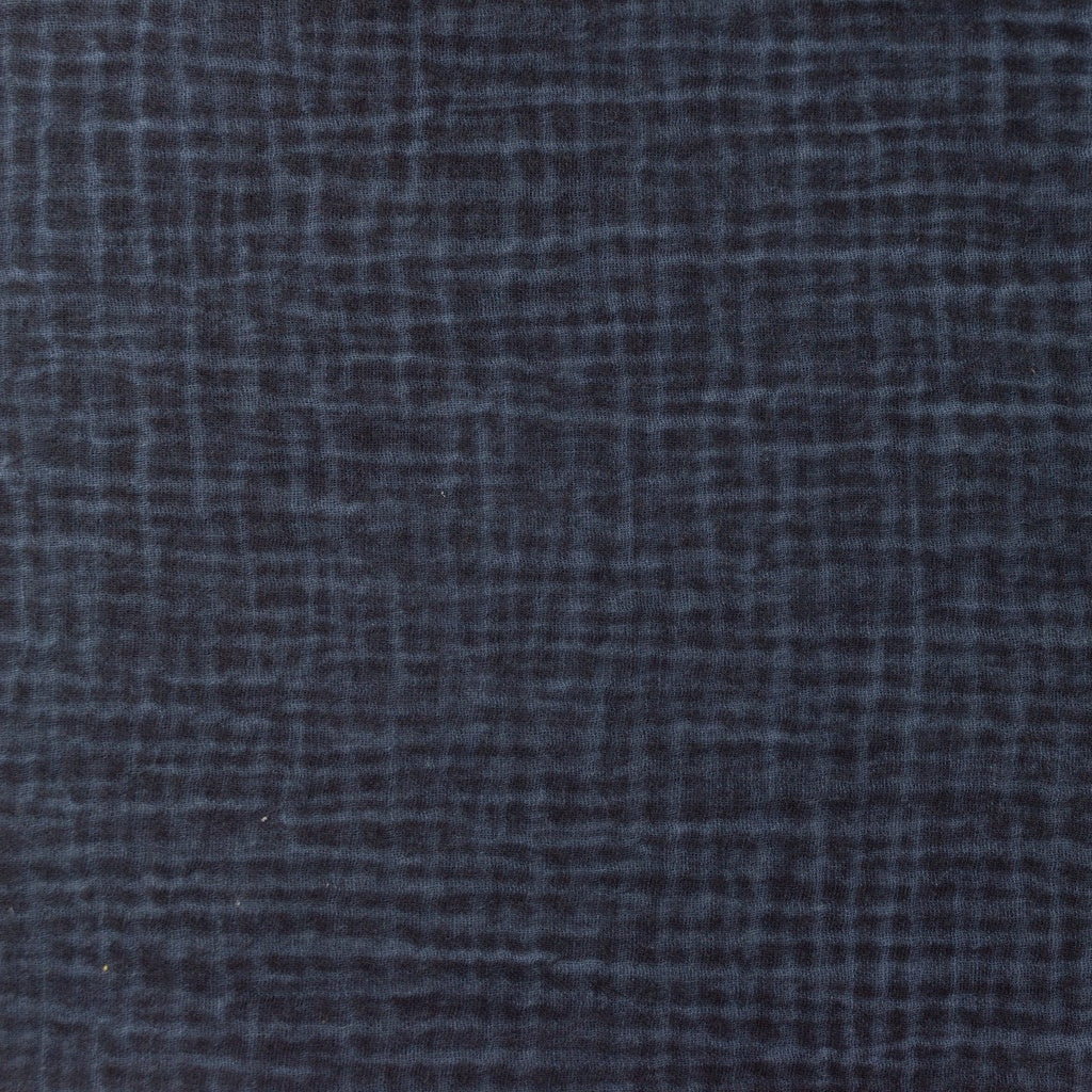 Tissu Double Gaze Dirty Wash - Marine