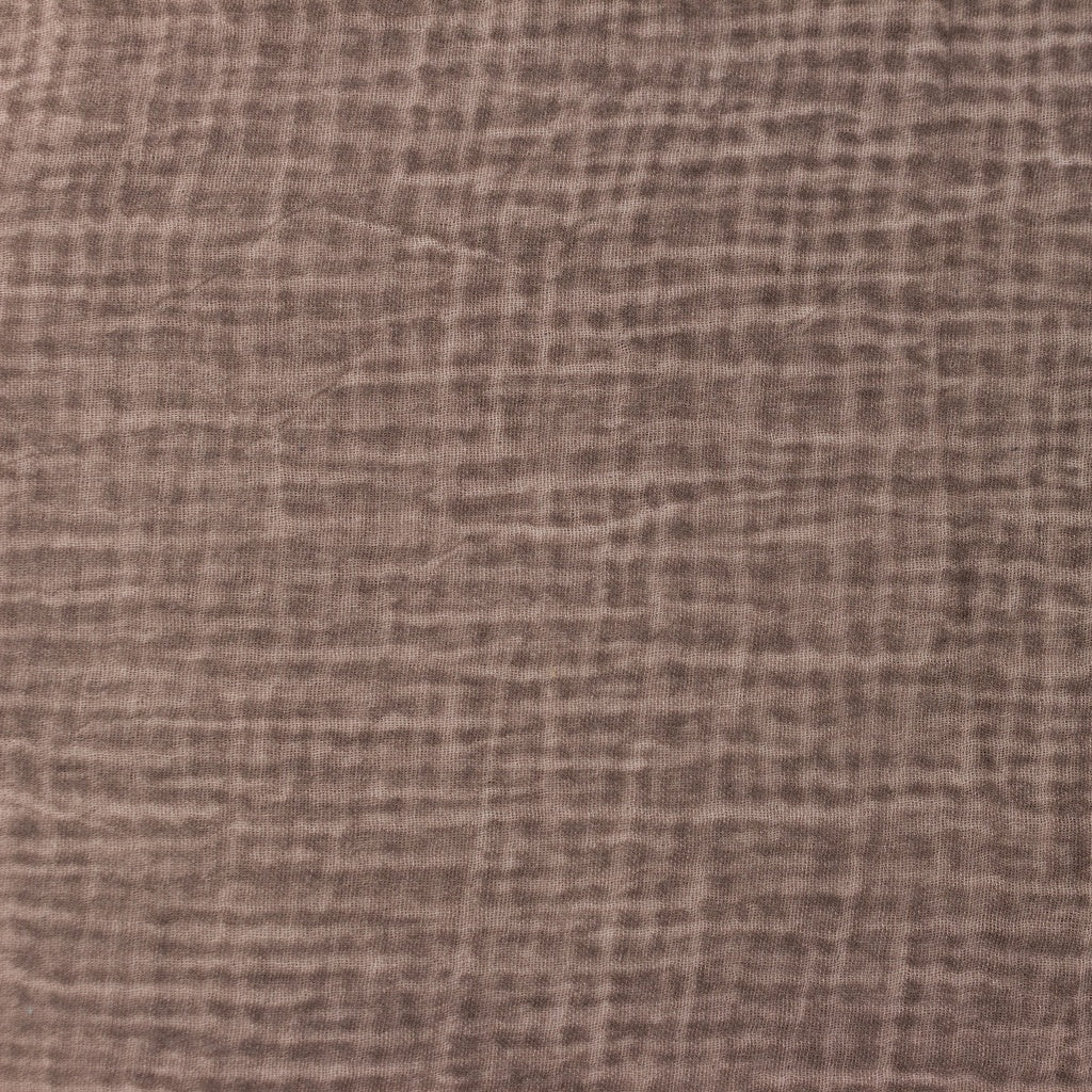 Tissu Double Gaze Dirty Wash - Mauve