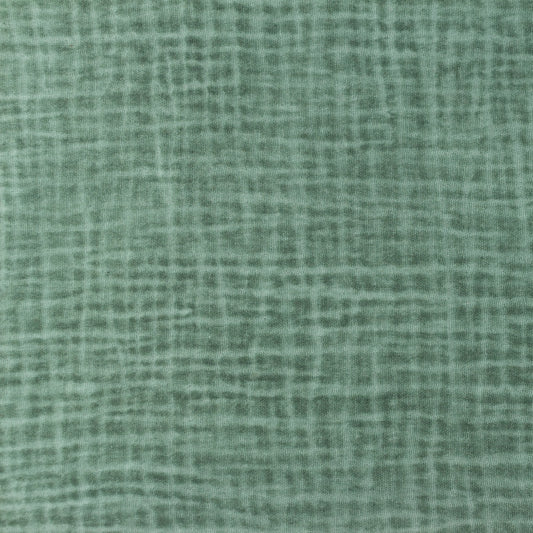 Tissu Double Gaze Dirty Wash - Menthe Foncé