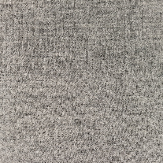 Tissu Double Gaze Chambray - Noir