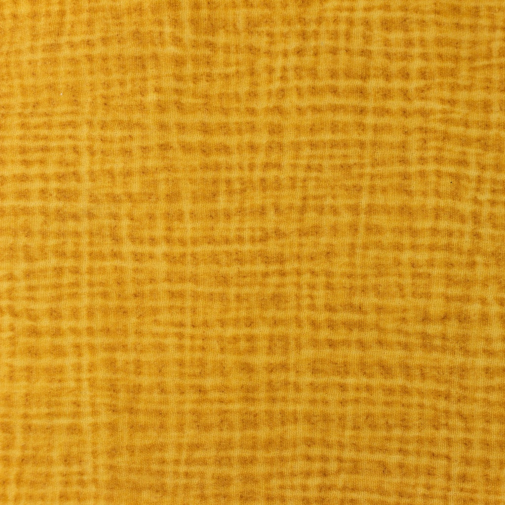 Tissu Double Gaze Dirty Wash - Ocre