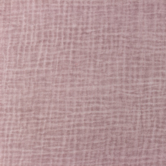 Tissu Double Gaze Dirty Wash - Rose Lavé
