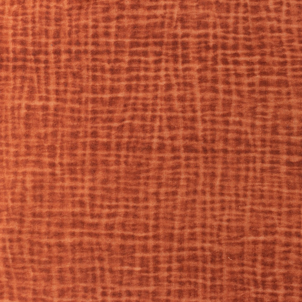 Tissu Double Gaze Dirty Wash - Rouille