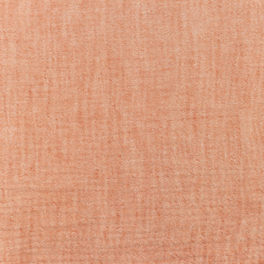 Tissu Double Gaze Chambray - Rouille
