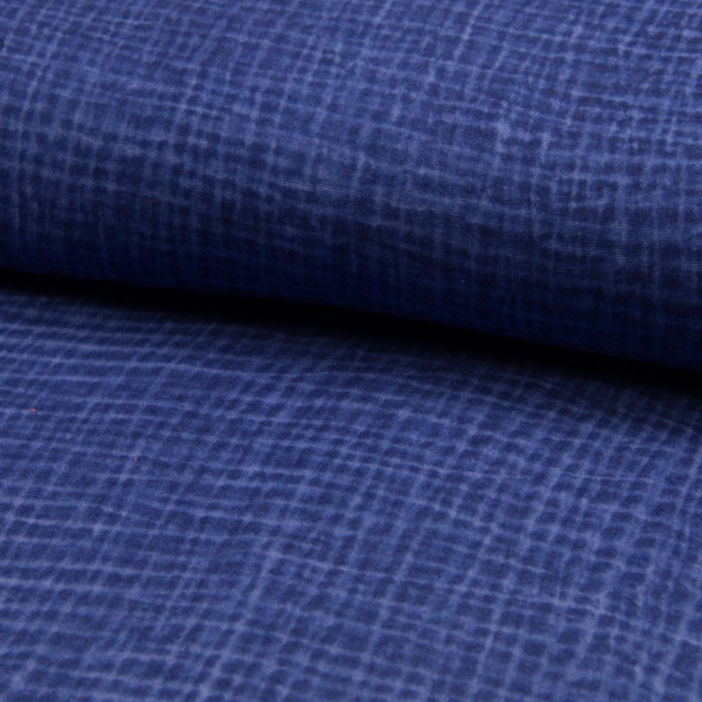 Tissu Double Gaze Délavé - Royal