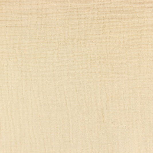 Tissu Double Gaze Chambray - Sable Clair