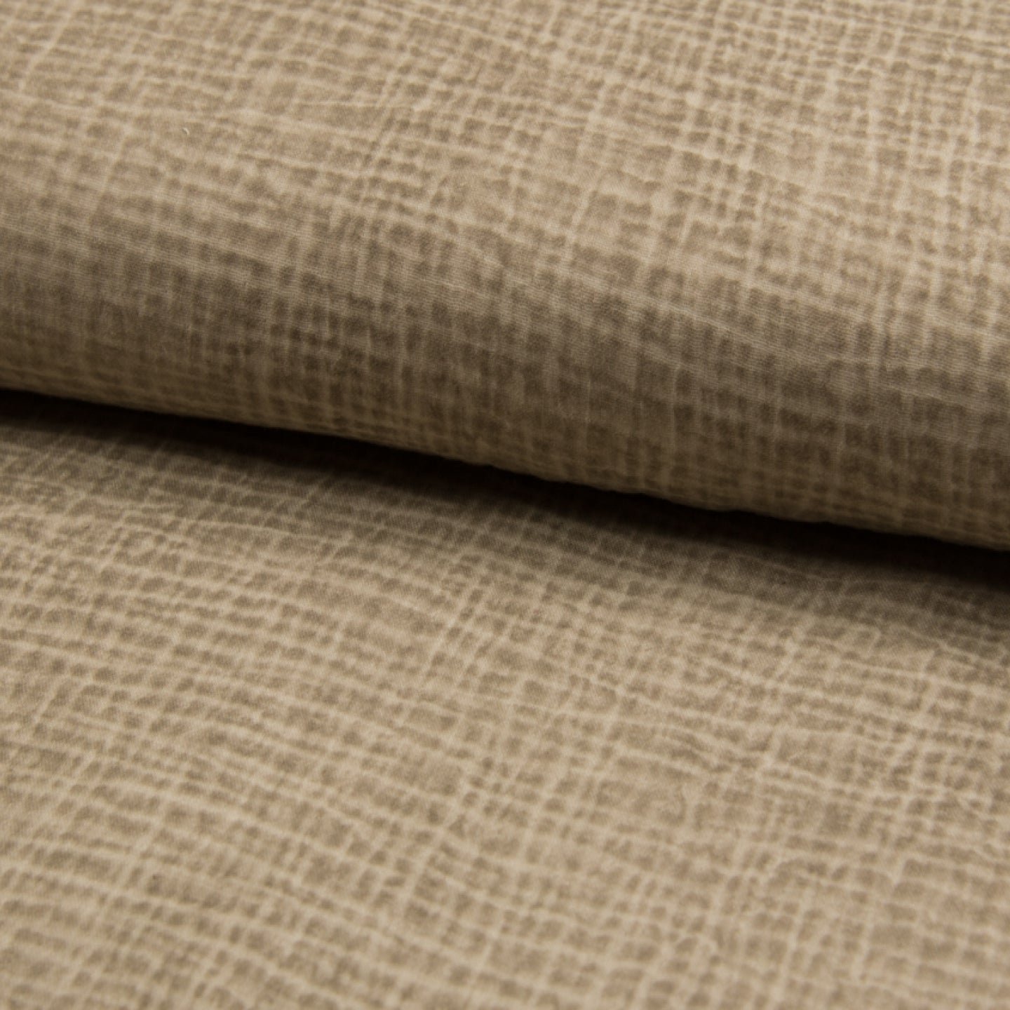 Tissu Double Gaze Délavé - Taupe