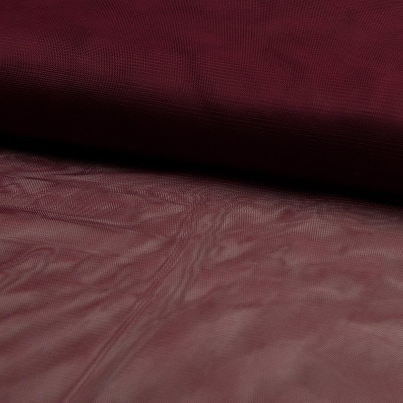Tissu Tulle - Bordeau