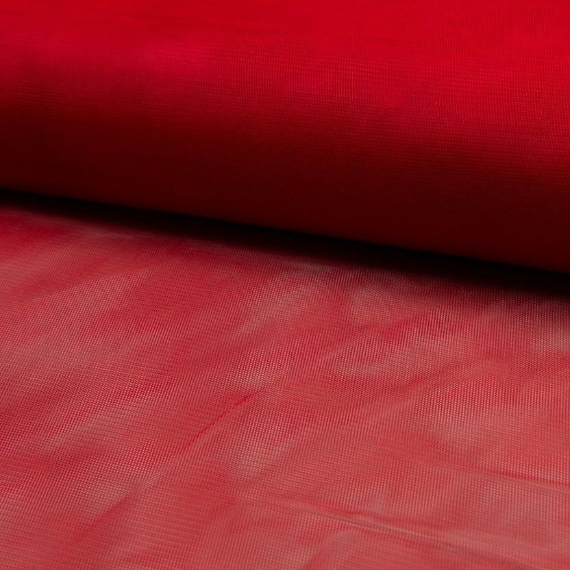 Tissu Tulle - Rouge